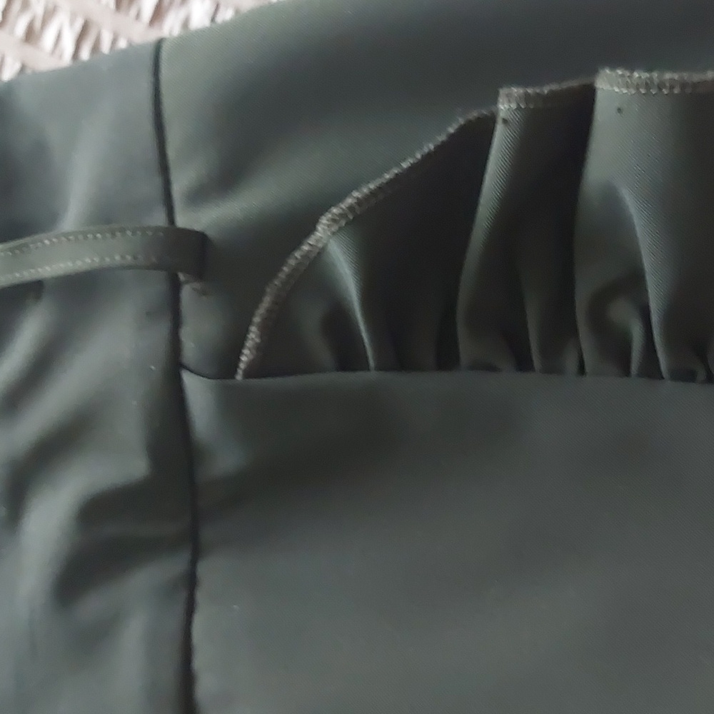 ⭐Host Pick⭐PINK TARTAN, size 14, dark olive green color skirt - Picture 7 of 15